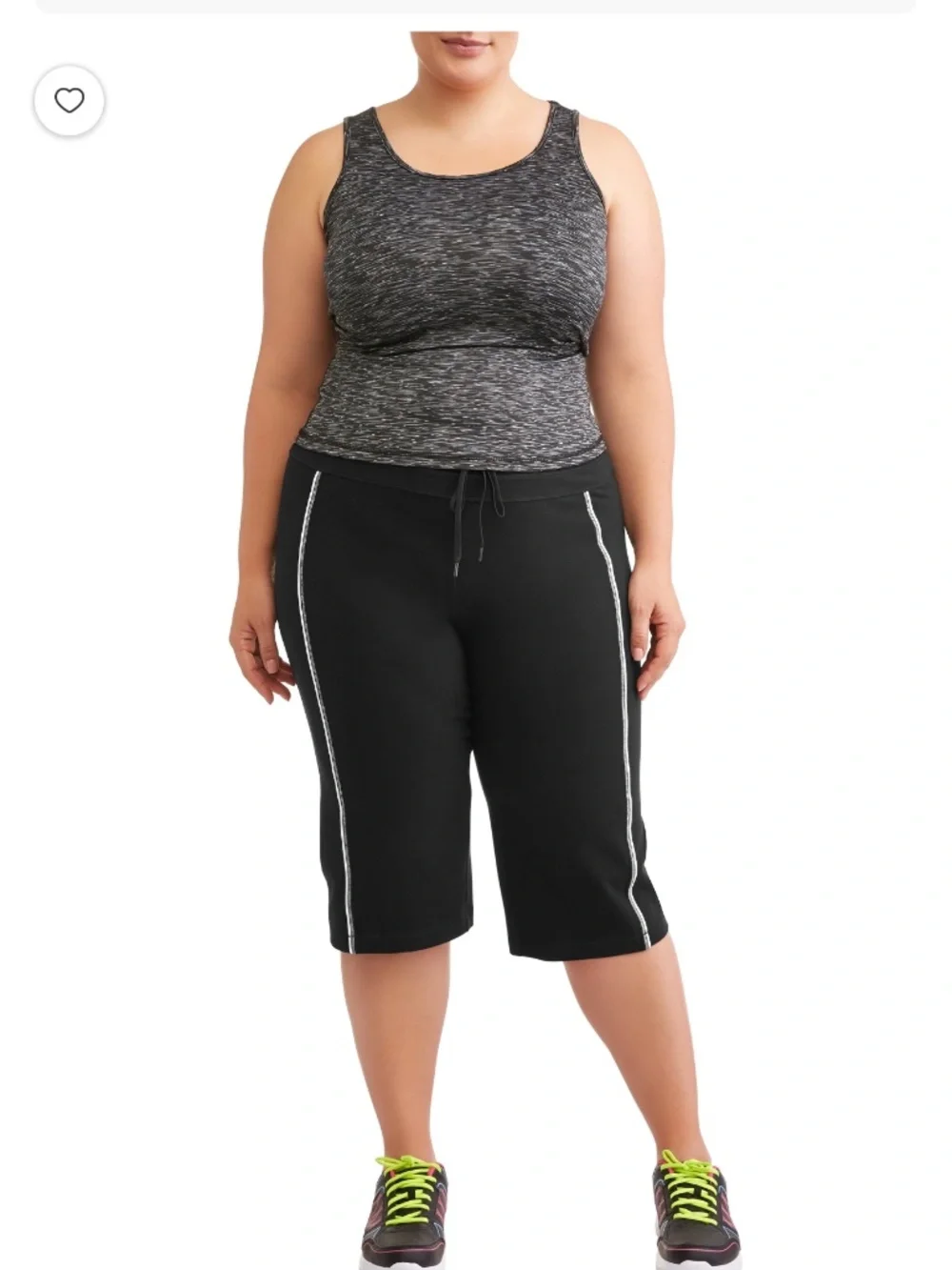 Women’s Black Dri More Piped Bermuda Pants Size 1X  NWT